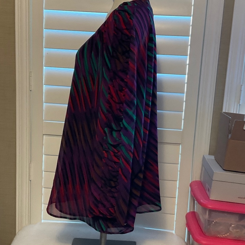 Calvin Klein Multicolor Striped Blouse - Picture 6 of 11